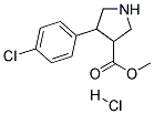 Methyl 4-(4-chlorophenyl)pyrrolidine-3-carboxylate hydrochloride Struktur