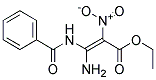 Ethyl 3-amino-3-(benzoylamino)-2-nitroacrylate Struktur