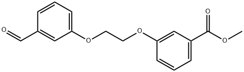 Methyl 3-[2-(3-formylphenoxy)ethoxy]benzoate Struktur