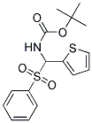 tert-Butyl N-[(phenylsulphonyl)(thien-2-yl)methyl]carbamate Struktur