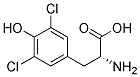 3,5-Dichloro-D-tyrosine Struktur