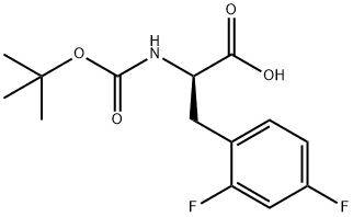 Boc-2,4-Difluoro-D-Phenylalanine Struktur