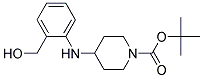 4-(2-Hydroxymethyl-phenylamino)-piperidine-1-carboxylicacidtert-butylester Struktur