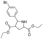 Diethyl5-(4-bromophenyl)-2,4-pyrrolidinedicarboxylate Struktur