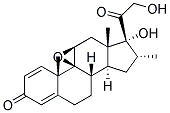 9B,11B-EPOXY-17,21-DIHYDROXY-16A-METHYLPREGNA-1,4-DIENE-3,20-DIONE Struktur