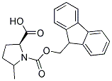 Fmoc-(2S,5RS)-5-methylpyrrolidine-2-carboxylic acid
 Struktur