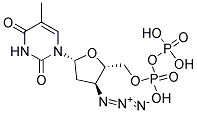 3'-AZIDO 3'-DEOXYTHYMIDINE 5'-DIPHOSPHATE Struktur