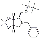 (3AR,4R,6AS)-5-BENZYL-4-(TERT-BUTYL-DIMETHYL-SILANYLOXYMETHYL)-2,2-DIMETHYL-TETRAHYDRO-[1,3]DIOXOLO[4,5-C]PYRROLE Struktur