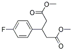 3-(4-FLUORO-PHENYL)-PENTANEDIOIC ACID DIMETHYL ESTER Struktur