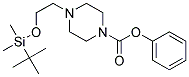 4-[2-(TERT-BUTYL-DIMETHYL-SILANYLOXY)-ETHYL]-PIPERAZINE-1-CARBOXYLIC ACID PHENYL ESTER Struktur