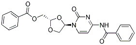 BENZOIC ACID (S)-4-((R)-4-BENZOYLAMINO-2-OXO-2H-PYRIMIDIN-1-YL)-[1,3]DIOXOLAN-2-YLMETHYL ESTER Struktur