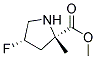 METHYL(2S,4S)-4-FLUORO-2-PRLINATE Struktur