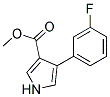 4-(3-FLUOROPHENYL)-1H-PYRROLE-3-CARBOXYLIC ACIDETHYL ESTER Struktur