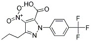 4-NITRO-3-PROPYL-1-[4-(TRIFLUOROMETHYL)PHENYL]-1H-PYRAZOLE-5-CARBOXYLIC ACID Struktur