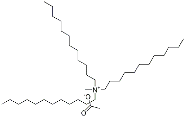 Tridodecyl methyl ammonium acetate Struktur