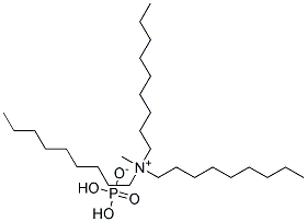 Trinonyl methyl ammonium dihydrogen phosphate Struktur