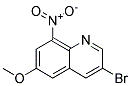 3-Bromo-6-Methoxy-8-Nitroquinoline Struktur