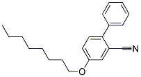 4-N-Octyloxy-Biphenylcarbonitrile Struktur