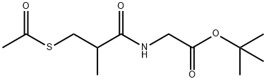 N-(3-ACETYLTHIO-2-METHYLPROPANOYL)GLYCINE TERT-BUTYL ESTER, 1076198-75-8, 結(jié)構(gòu)式