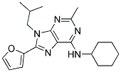 N-CYCLOHEXYL-8-(FURAN-2-YL)-9-ISOBUTYL-2-METHYL-9H-PURIN-6-AMINE Struktur