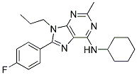 N-CYCLOHEXYL-8-(4-FLUOROPHENYL)-2-METHYL-9-PROPYL-9H-PURIN-6-AMINE Struktur