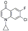 7-CHLORO-1-CYCLOPROPYL-6-FLUORO-1,4-DIHYDRO-4-OXOQUINOLINE Struktur