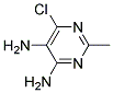 6-CHLORO-2-METHYLPYRIMIDINE-4,5-DIAMINE Struktur