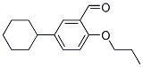 5-CYCLOHEXYL-2-PROPOXYBENZALDEHYDE Struktur