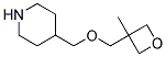 4-{[(3-METHYL-3-OXETANYL)METHOXY]METHYL}PIPERIDINE Struktur