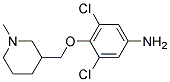 4-((1-METHYLPIPERIDIN-3-YL)METHOXY)-3,5-DICHLOROBENZENAMINE Struktur