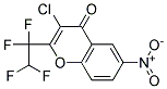 3-CHLORO-6-NITRO-2-(1,1,2,2-TETRAFLUOROETHYL)-4H-CHROMEN-4-ONE Struktur