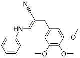 3-(PHENYLAMINO)-2-(3,4,5-TRIMETHOXYBENZYL)PROP-2-ENNITRIL Struktur