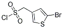 (5-BROMOTHIOPHEN-3-YL)METHANESULFONYL CHLORIDE Struktur