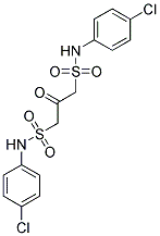 N1,N3-DI(4-CHLOROPHENYL)-2-OXOPROPANE-1,3-DISULFONAMIDE Struktur