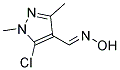 5-CHLORO-1,3-DIMETHYL-1H-PYRAZOLE-4-CARBALDEHYDE OXIME, TECH Struktur