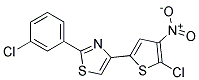 4-(5-CHLORO-4-NITRO-2-THIENYL)-2-(3-CHLOROPHENYL)-1,3-THIAZOLE, TECH Struktur