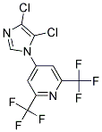 4-(4,5-DICHLORO-1H-IMIDAZOL-1-YL)-2,6-BIS(TRIFLUOROMETHYL)PYRIDINE, TECH Struktur