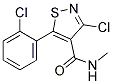 N4-METHYL-3-CHLORO-5-(2-CHLOROPHENYL)ISOTHIAZOLE-4-CARBOXAMIDE, TECH Struktur