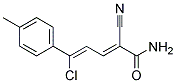 5-CHLORO-2-CYANO-5-(4-METHYLPHENYL)PENTA-2,4-DIENAMIDE, TECH Struktur