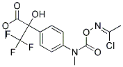 METHYL 2-{4-[({[(1-CHLOROETHYLIDENE)AMINO]OXY}CARBONYL)(METHYL)AMINO]PHENYL }-3,3,3-TRIFLUORO-2-HYDROXYPROPANOATE Struktur