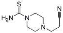 4-(2-CYANO-ETHYL)-PIPERAZINE-1-CARBOTHIOIC ACIDAMIDE Struktur