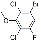 3-BROMO-2,6-DICHLORO-5-FLUORO-1-METHOXYBENZENE Struktur