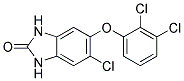 5-CHLORO-6-(2,3-DICHLOROPHENOXY)-1,3-DIHYDRO-BENZOIMIDAZOL-2-ONE Struktur