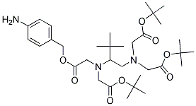 4-AMINOBENZYL ETHYLENEDIAMINETETRAACETIC ACID, TETRA(T-BUTYL) ESTER Struktur