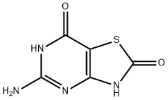 5-AMINOTHIAZOLO[4,5-D]PYRIMIDINE-2,7(3H,6H)-DIONE Struktur