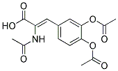 B-(3,4-DIACETOXYPHENYL)-A-ACETAMINOACRYLIC ACID Struktur