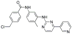 N-[4-METHYL-3-(4-PYRIDIN-3-YL-PYRIMIDIN-2-YLAMINO)-PHENYL]-4-CHLOROMETHYL BENZAMIDE Struktur