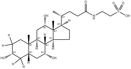 TAUROCHOLIC ACID-D4 Struktur