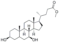 URSODEOXYCHOLIC-1-METHYL ESTER Struktur