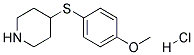 4-(4-METHOXYPHENYLSULPHANYL)PIPERIDINE HYDROCHLORIDE Struktur